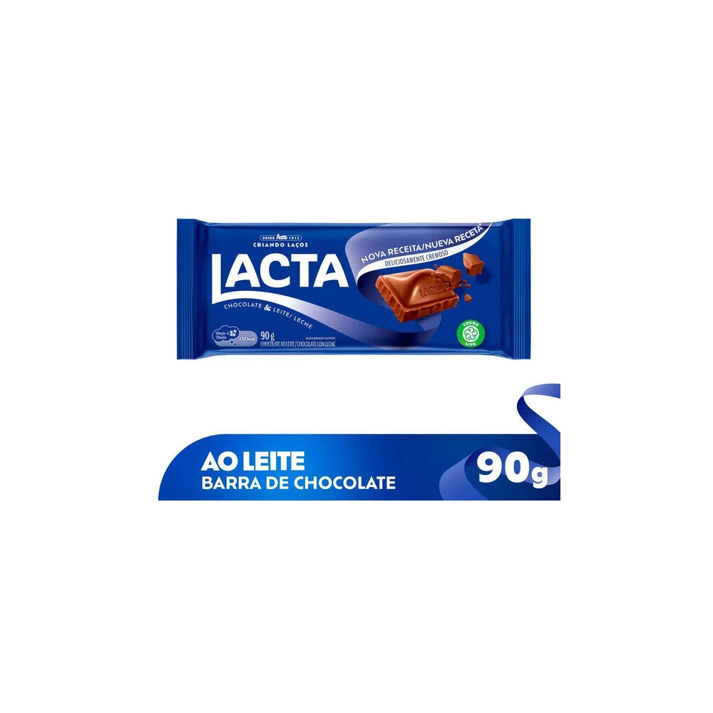 Chocolate Lacta Ao Leite 90g